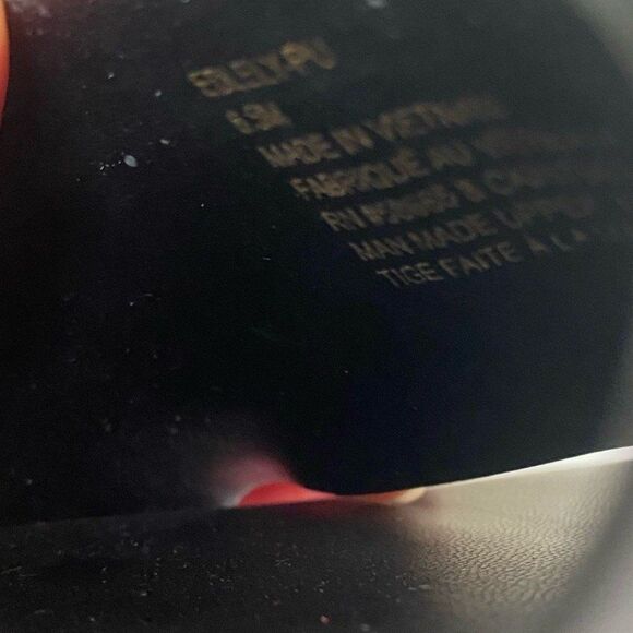 Open Edit Lely Slide Sandal Sliver Medallion Buckle 6.5 Black - Picture 7 of 8